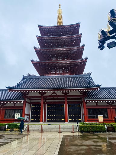 View of Sensoji Temple