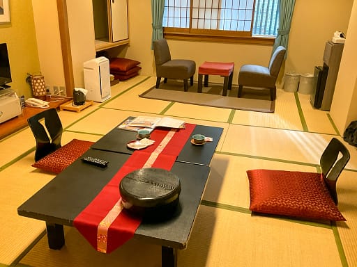 View of our room at Ryokan Kohro